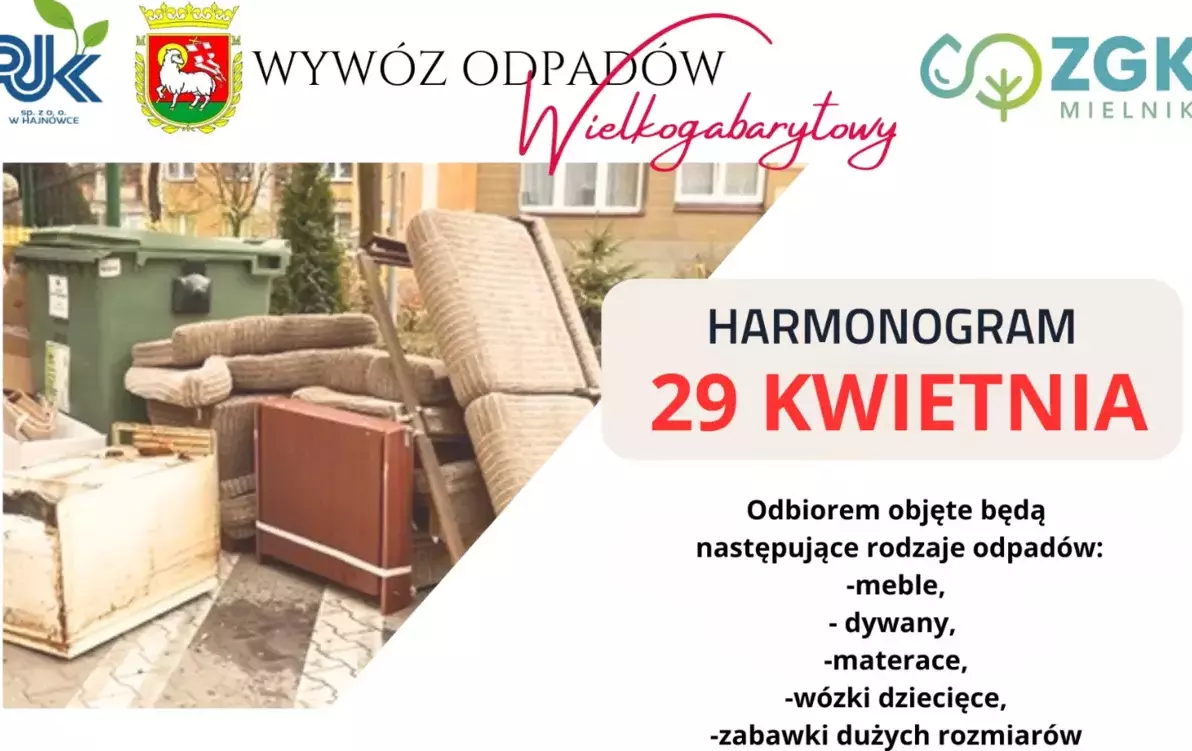 Zdjęcie do Wyw&oacute;z odpad&oacute;w wielogabarytowych 