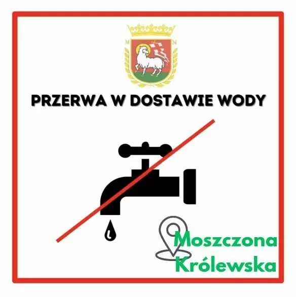 Zdjęcie do Przerwa w dostawie wody - Moszczona Kr&oacute;lewska 