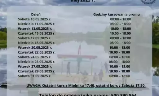 rozkład przeprawy promowej 