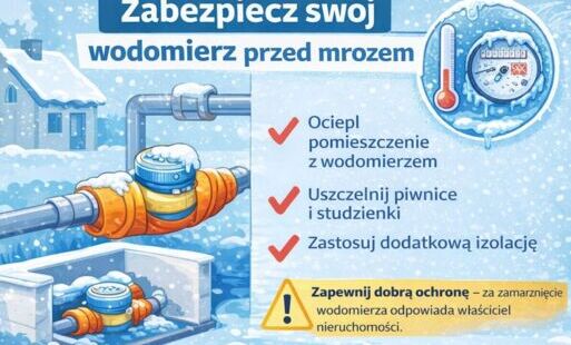 idą silne mrozy, zadbaj o swój wodomierz