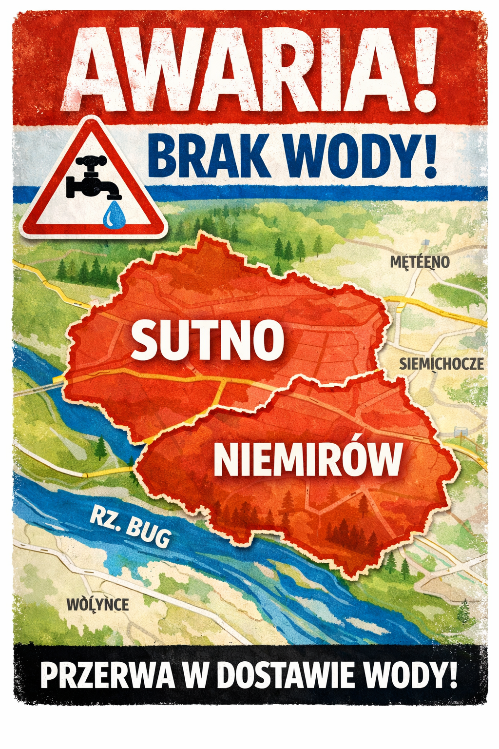 Zdjęcie do AWARIA- BRAK WODY 24-03-2026 R. (WTOREK) 
