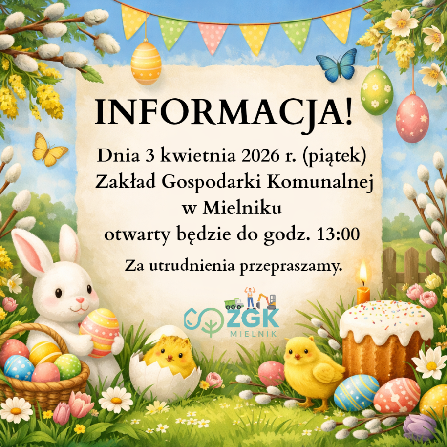 Zdjęcie do zmiana godzin pracy w dniu 3 kwietnia 2026 r. 