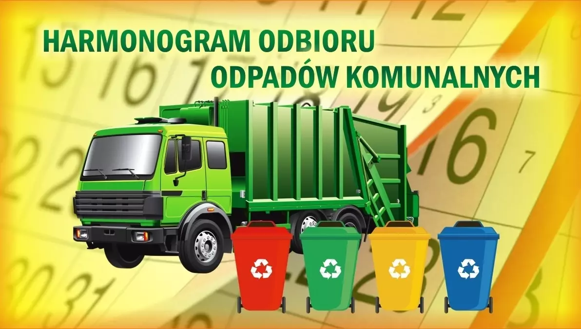 Zdjęcie do Harmonogram odbioru odpad&oacute;w komunalnych styczeń 2025 r -  grudzień 2025 r. 